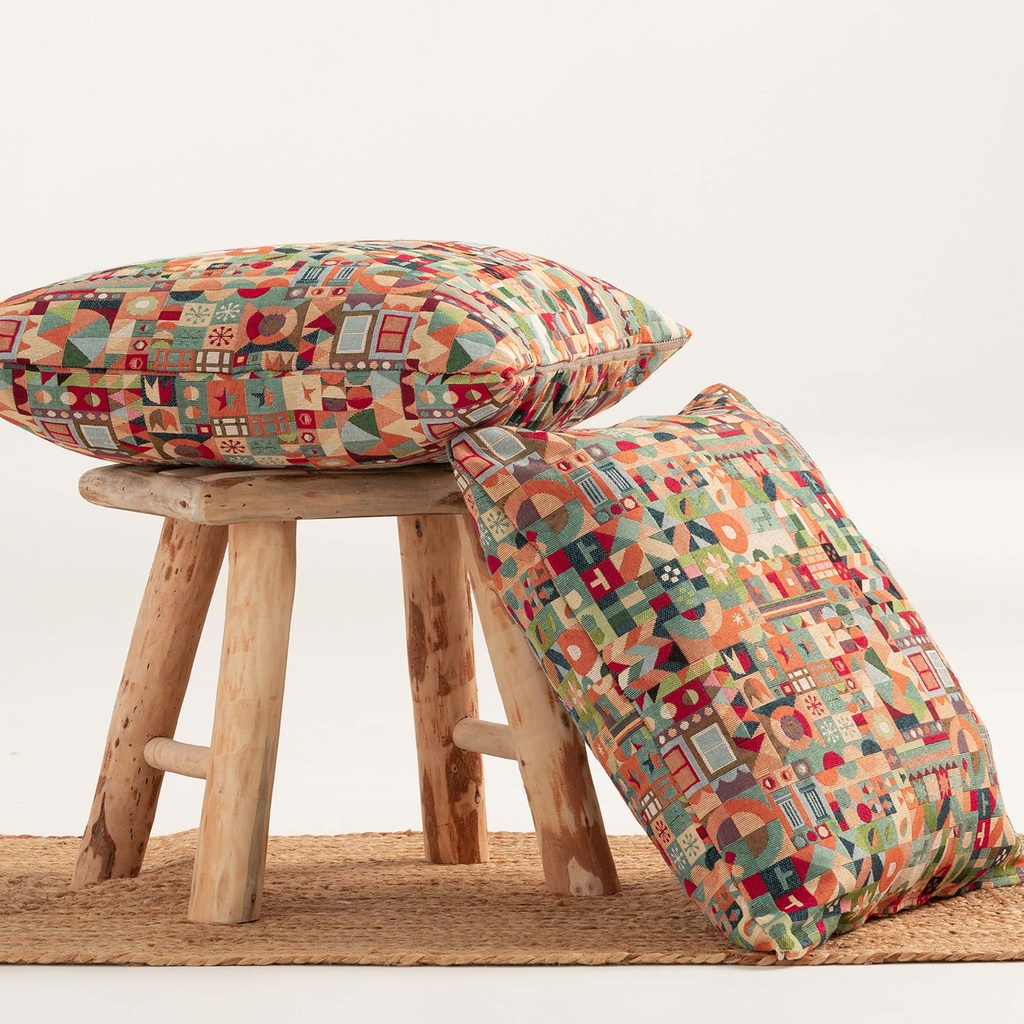 FUNDA DE COJÍN JACQUARD 2025