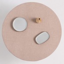 MANTEL REDONDO INDIRA ANTIMANCHAS