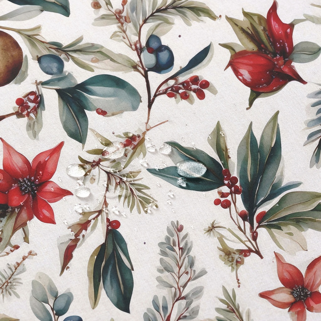 MANTEL NAVIDAD ANTIMANCHAS ALGODÓN