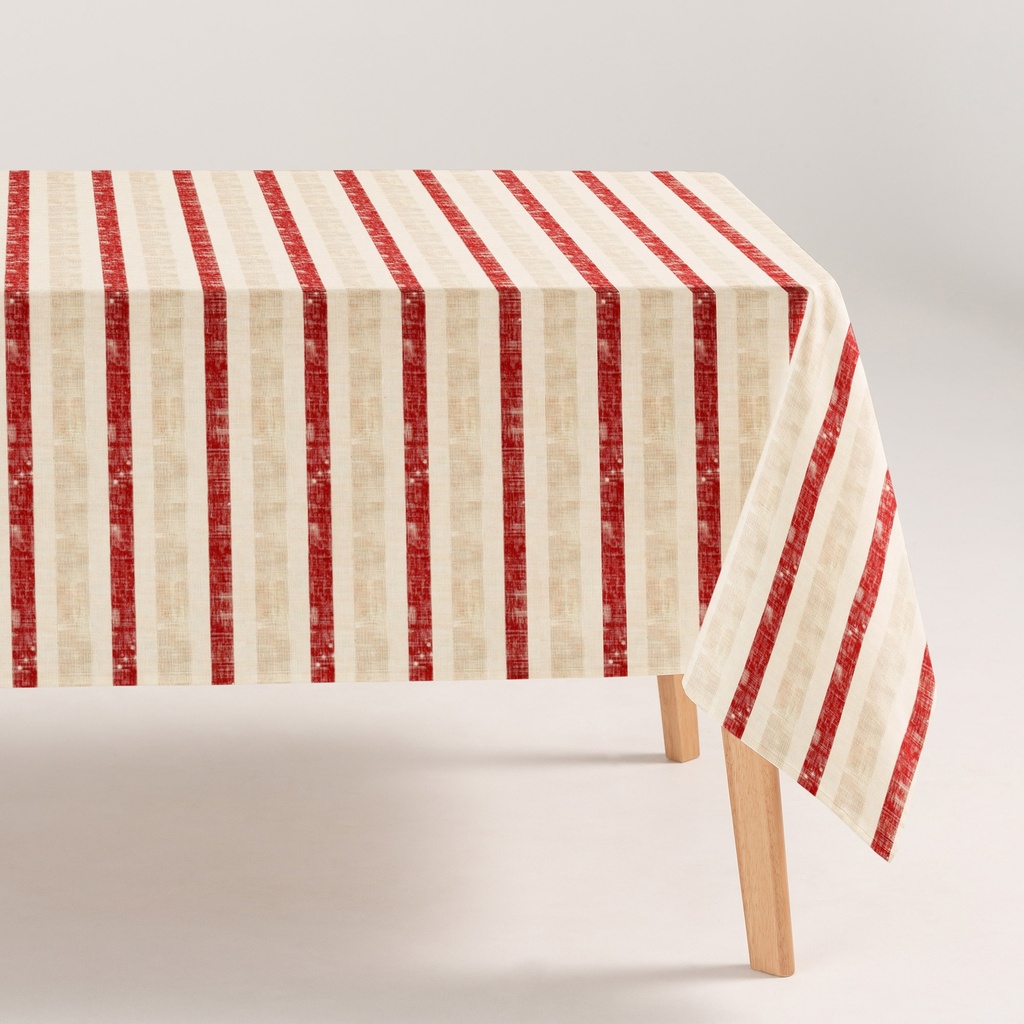 MANTEL NAVIDAD ANTIMANCHAS ALGODÓN