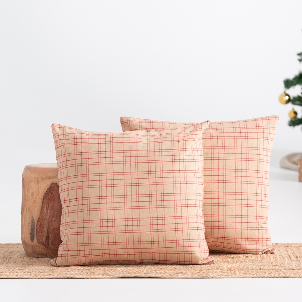 FUNDA COJÍN NAVIDAD ALGODÓN