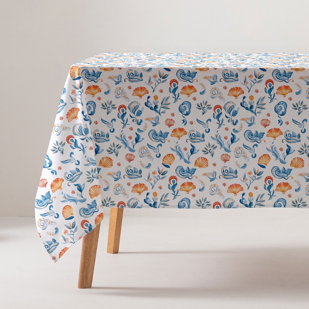 Mantel Antimanchas Estampado Algodón MASAE