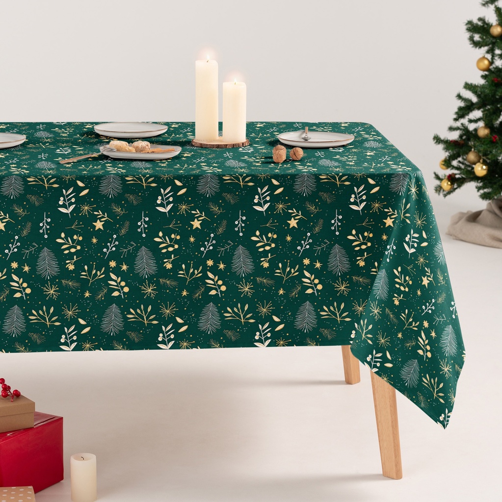 Mantel Navidad Antimanchas GOLDEN
