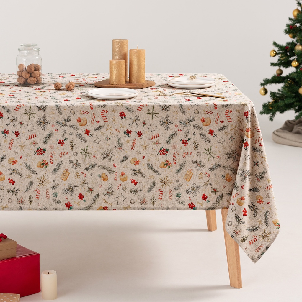 Mantel Navidad Lino CARMY