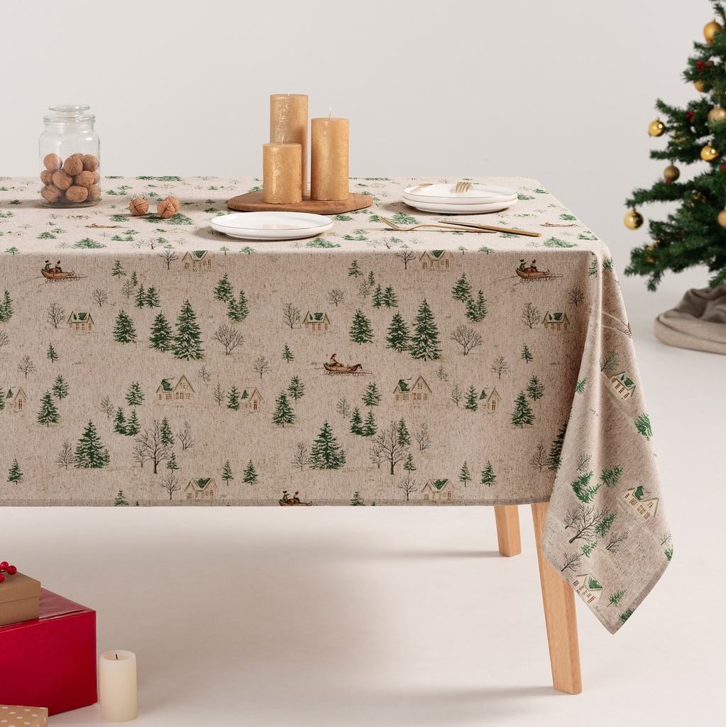 Mantel Navidad Lino GLINT
