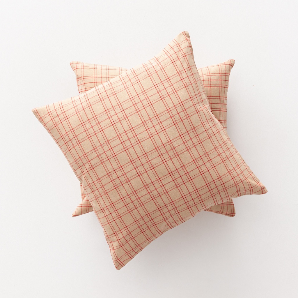 Pack 2 Fundas de Cojín Jacquard Navidad Check 45x45cm