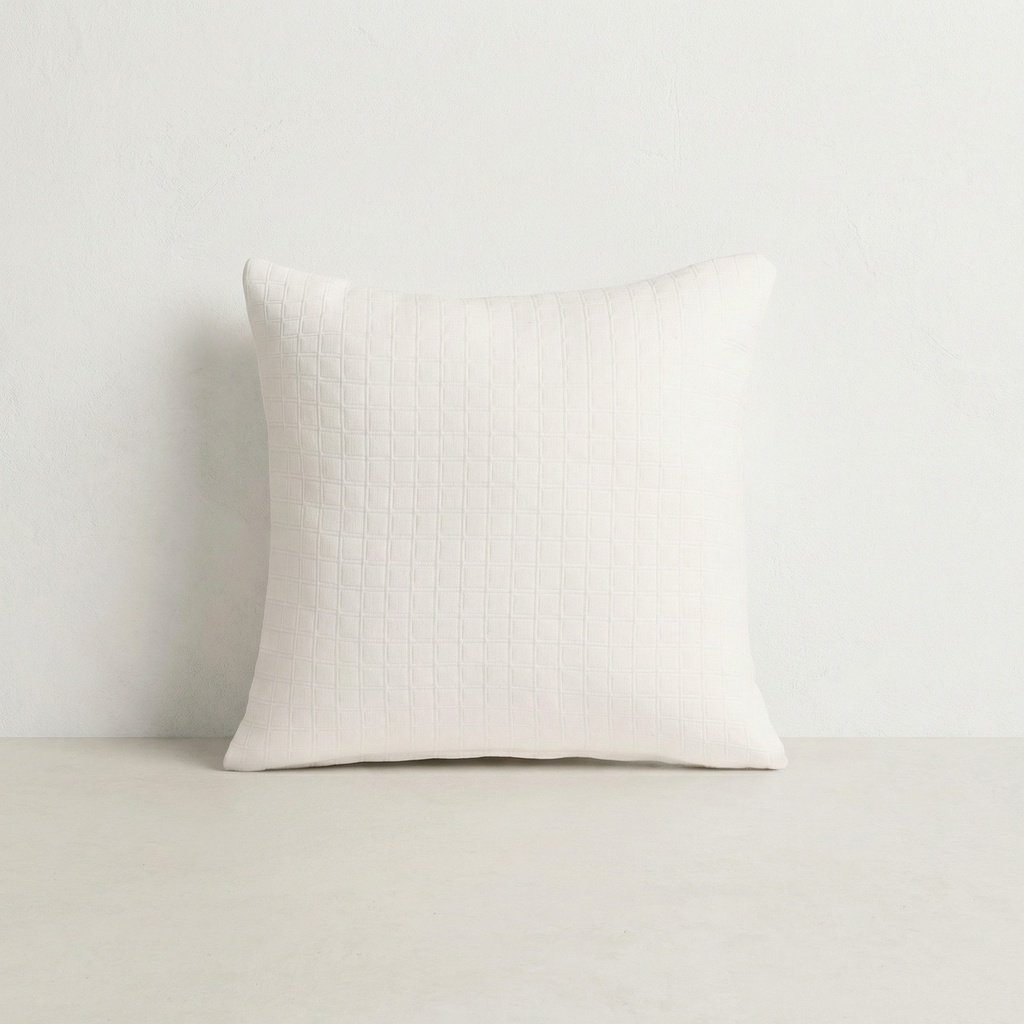 Pack 2 Fundas de Cojín Jacquard Algodón QUADRA