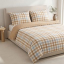 Juego Funda Nórdica 100% Algodón CREMA