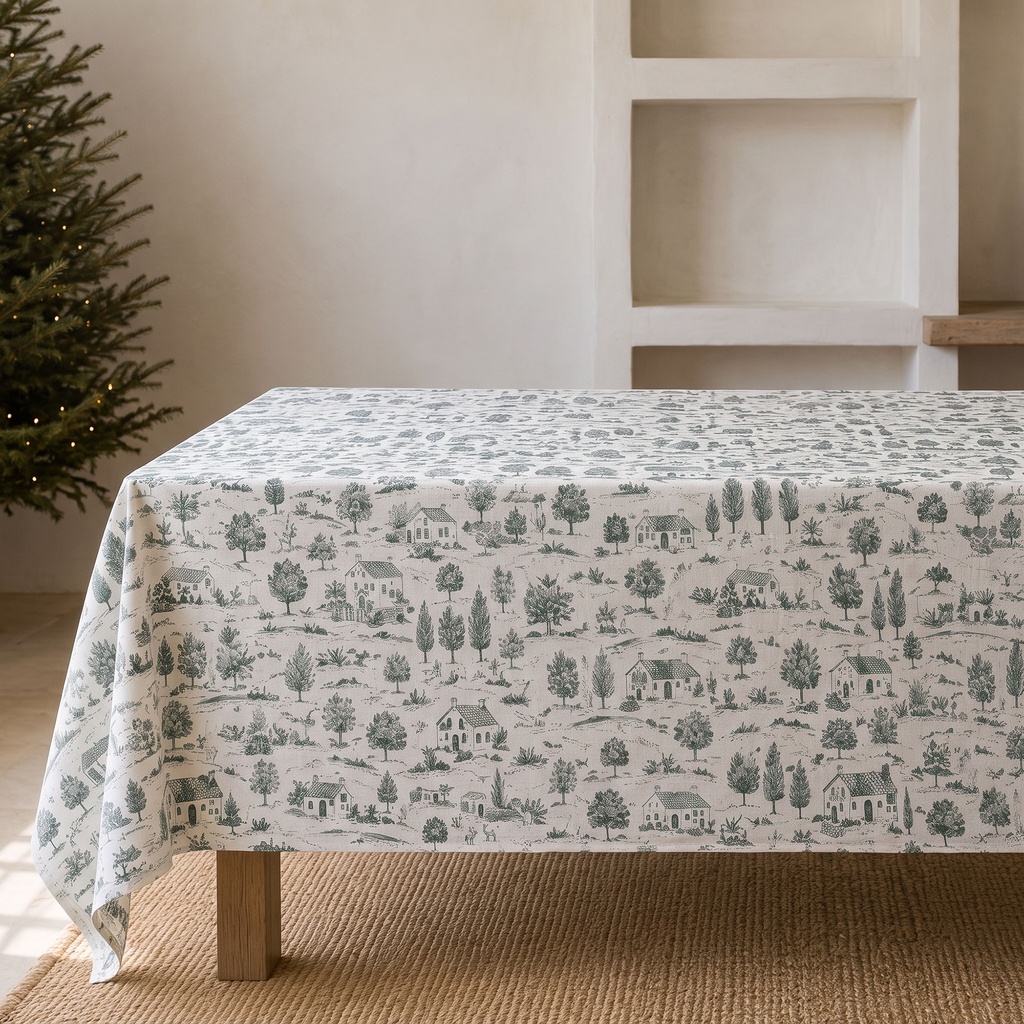 Mantel Navidad Lino ALDEA