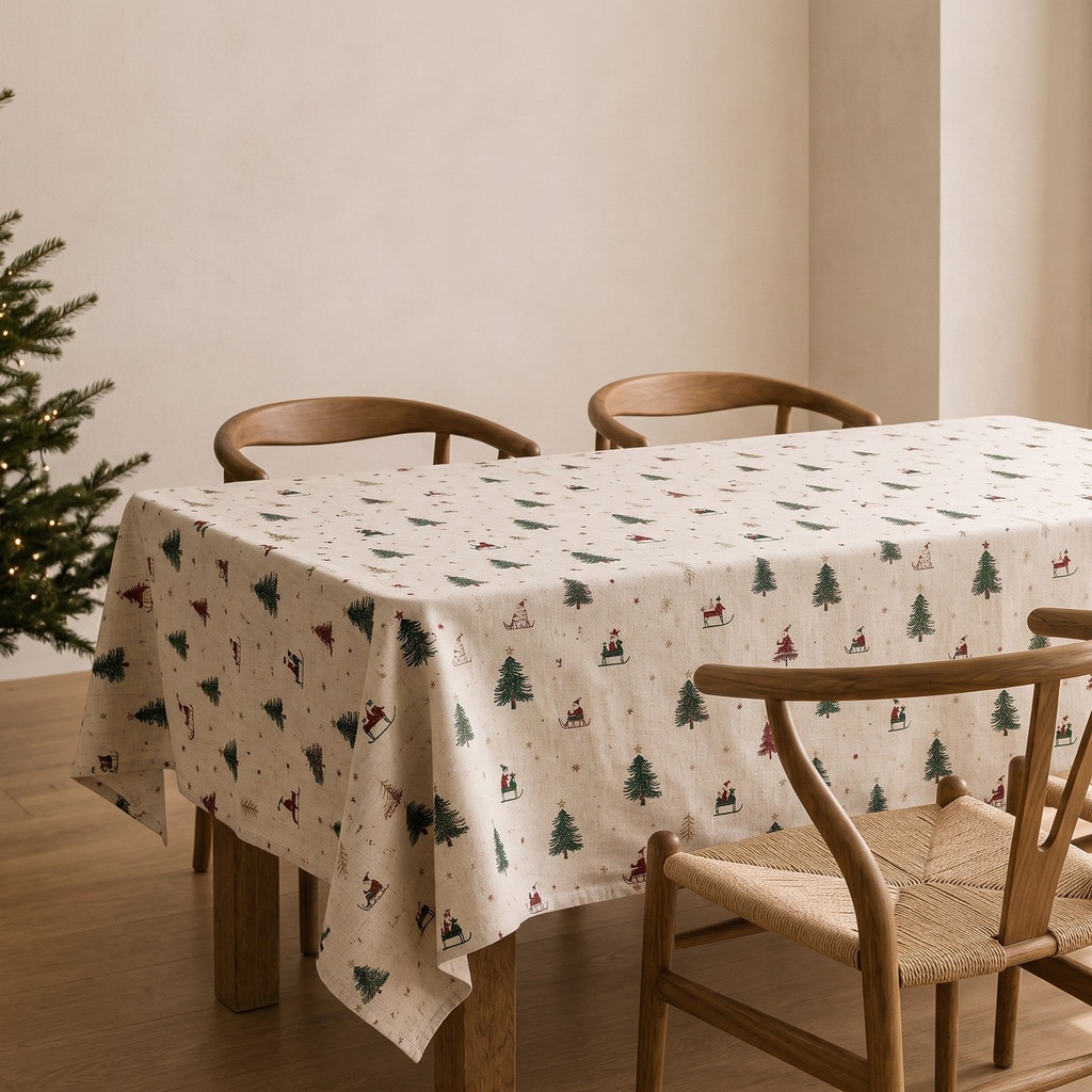 Mantel Navidad Lino ALPINA