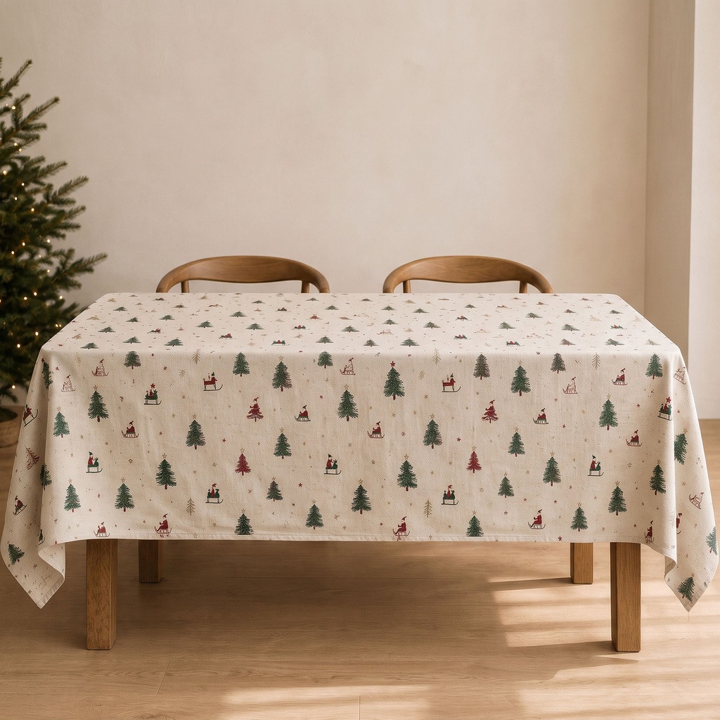 Mantel Navidad Lino ALPINA