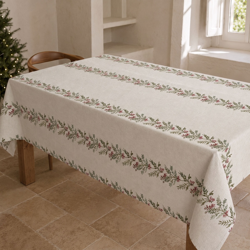 Mantel Navidad Lino GUIRNALDA