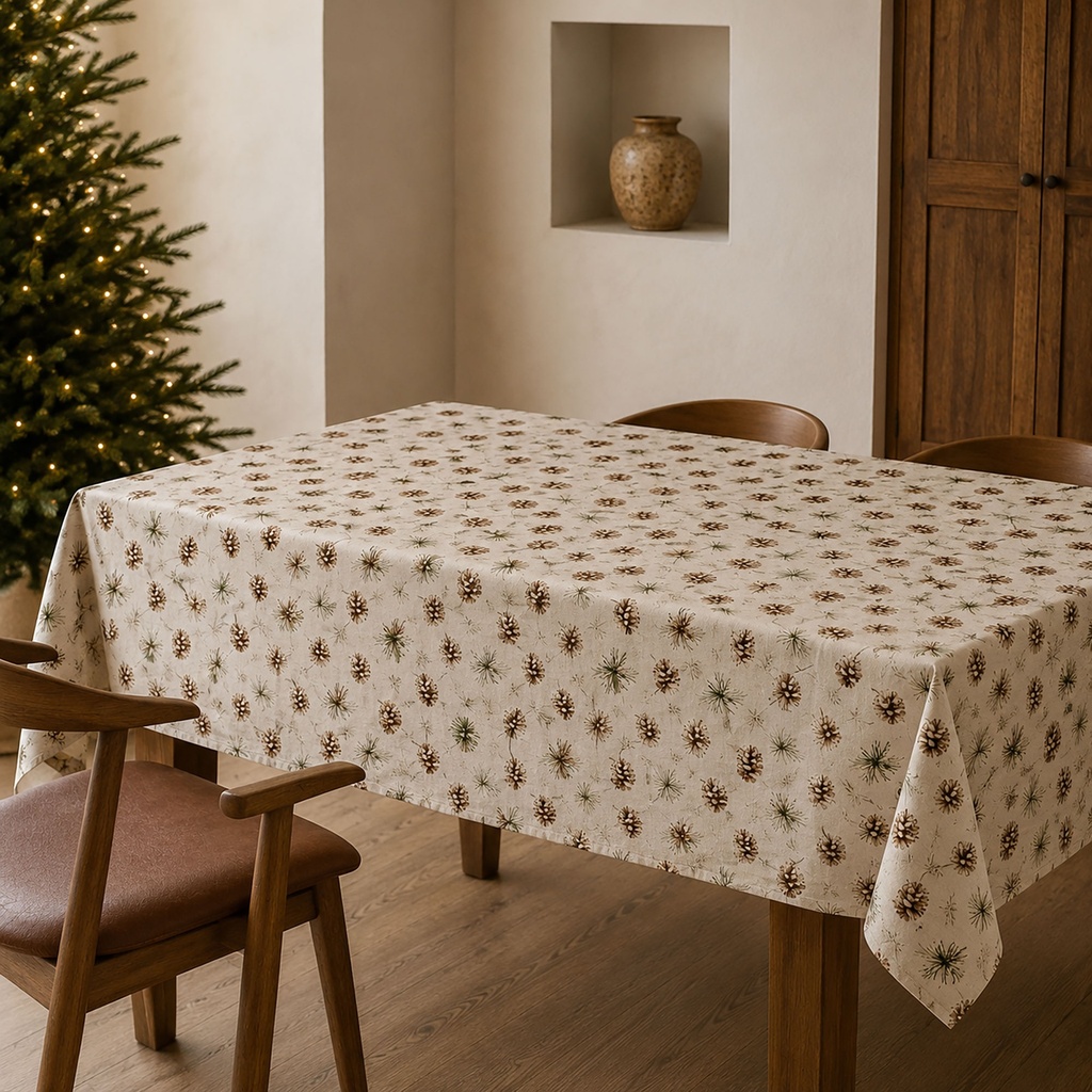 Mantel Navidad Lino TRINEO