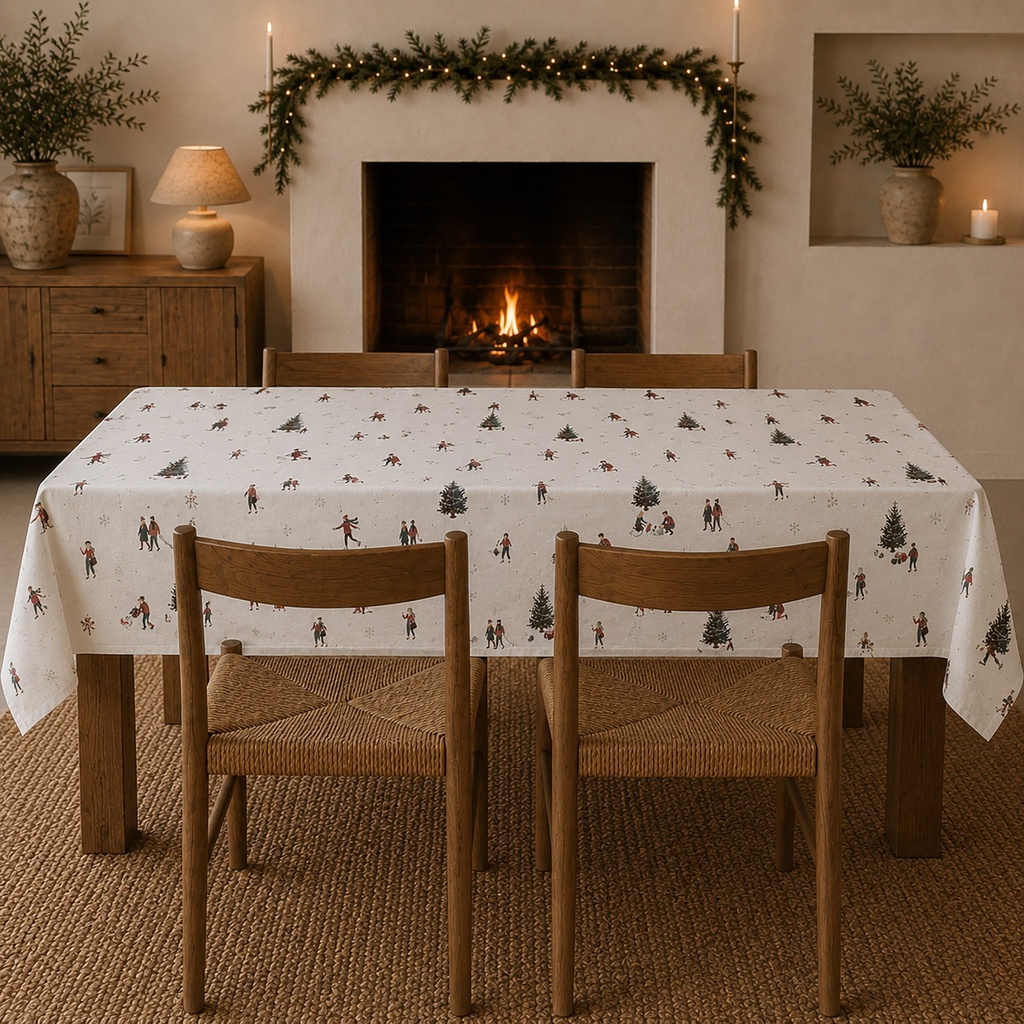 Mantel Navidad Antimanchas CALINA