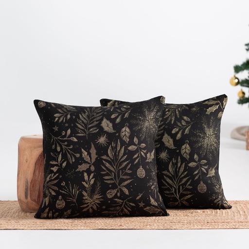 Pack 2 Fundas Cojín Jacquard Navidad FLENOR 45x45 cm