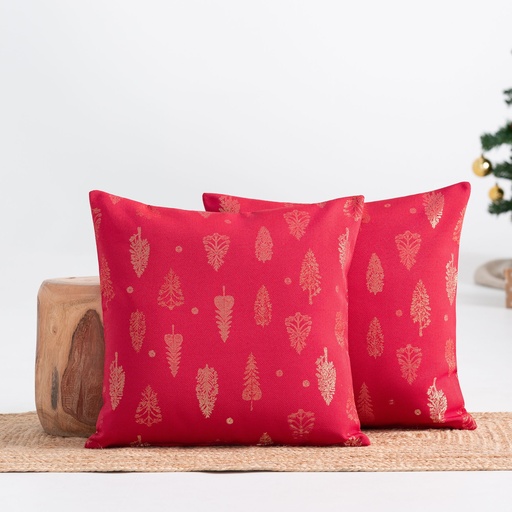 Pack 2 Fundas Cojín Jacquard Navidad SILVET 45x45 cm